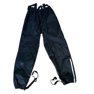 Tourmaster Riding Apparel Men’s Large Rain Pants Motorcycle Black Suspenders